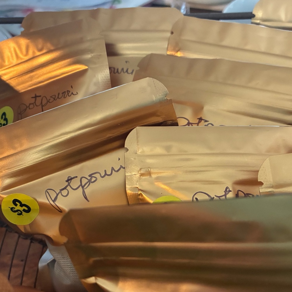 Gold Potpourri Bags